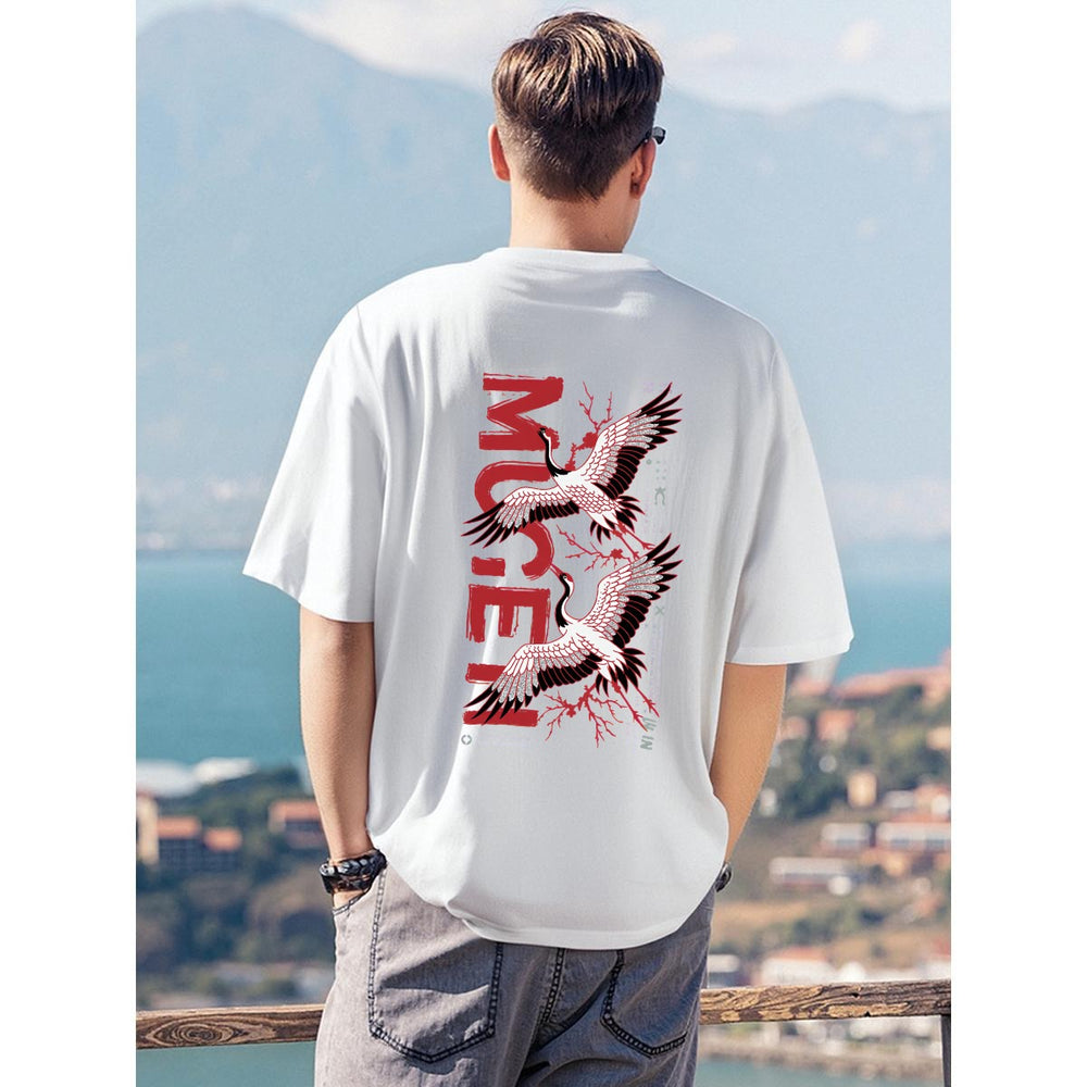 Crane Birds T-Shirt - 100% Cotton