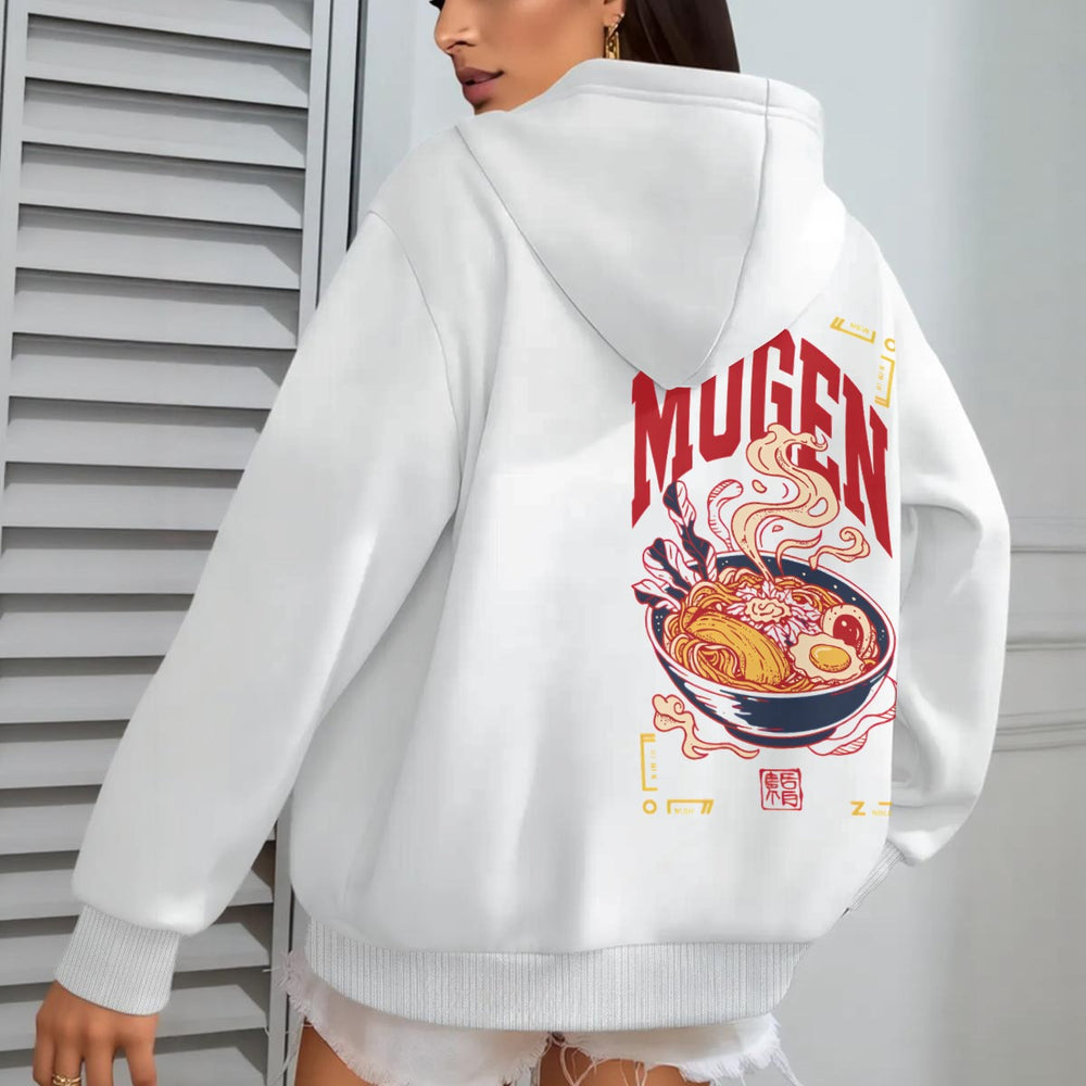 Ramen Women's Oversize Hoodie With Fleece