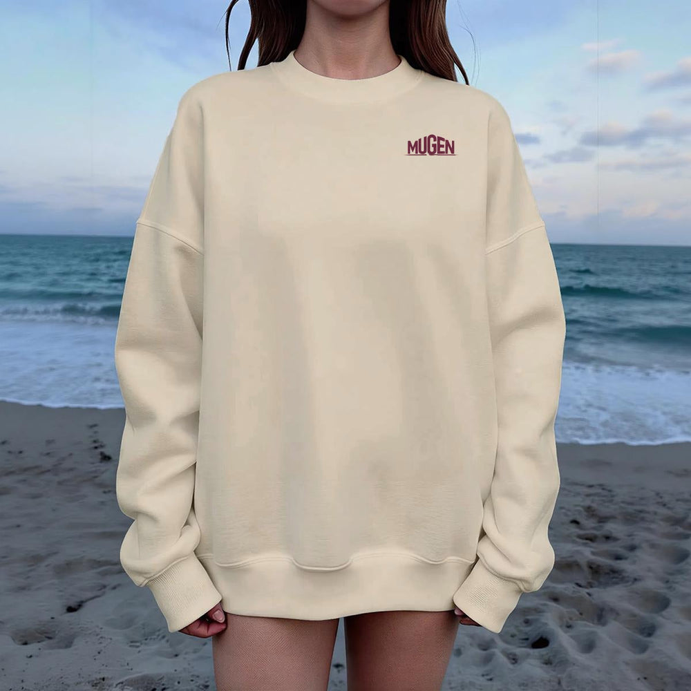 Women's Drop Shoulder Crew Neck Sweatshirt
