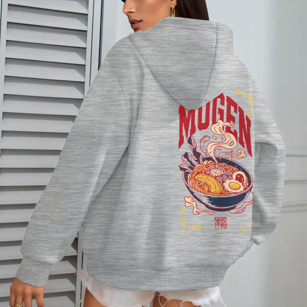 Ramen Women's Oversize Hoodie With Fleece