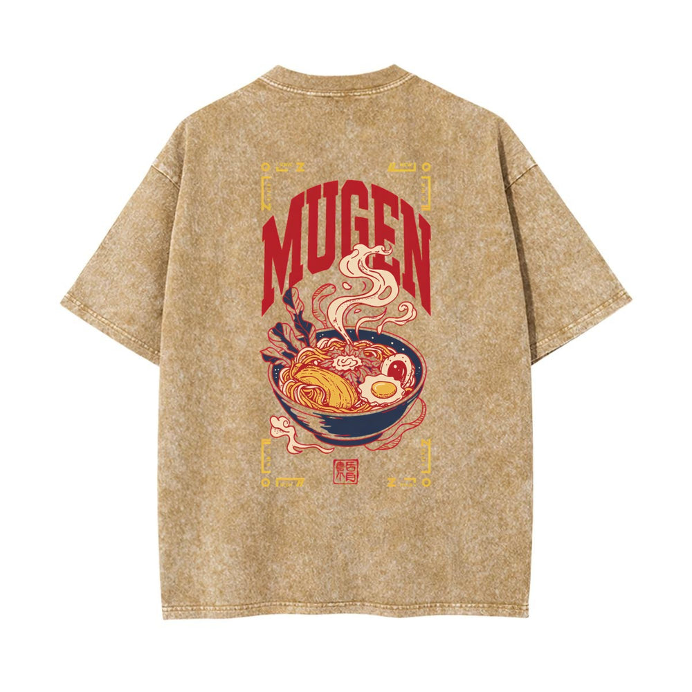 Ramen Bowl Heavyweight Washed T-shirt - 100% Cotton