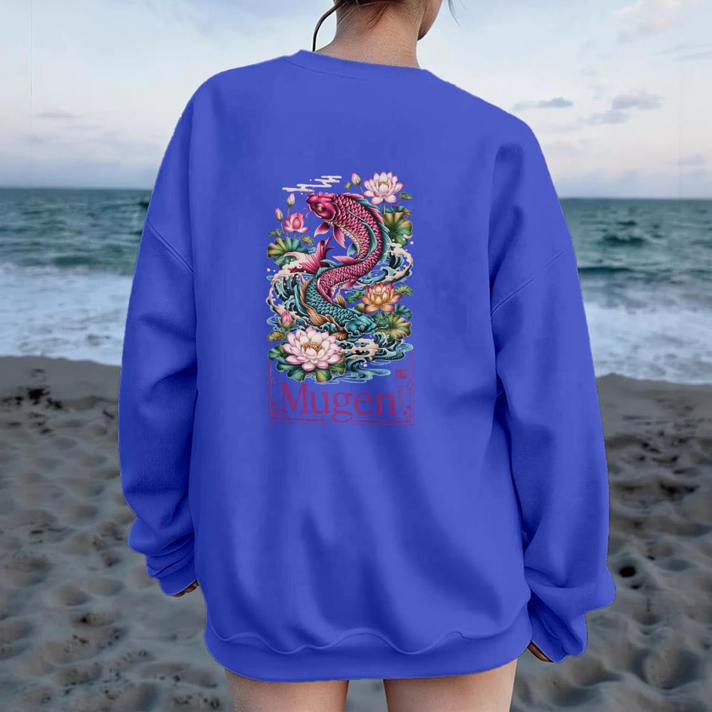 Women's Drop Shoulder Crew Neck Sweatshirt