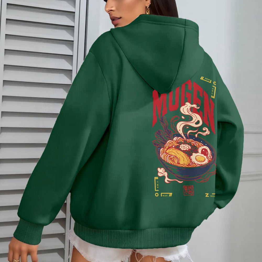 Ramen Women's Oversize Hoodie With Fleece