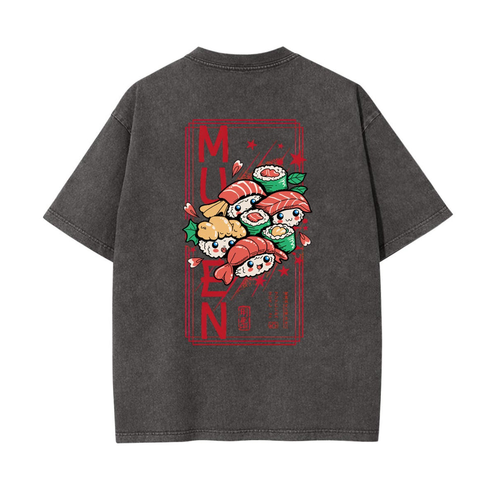 Sushi Heavyweight Washed T-shirt - 100% Cotton