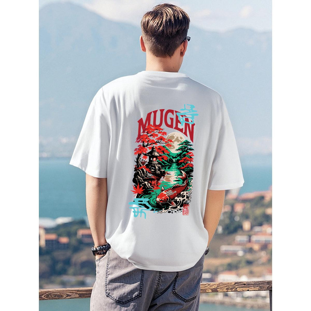 Koi Fish T-Shirt Printed - 100% Cotton