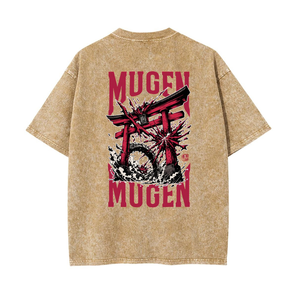 Torii Gate Heavyweight Washed T-shirt - 100% Cotton