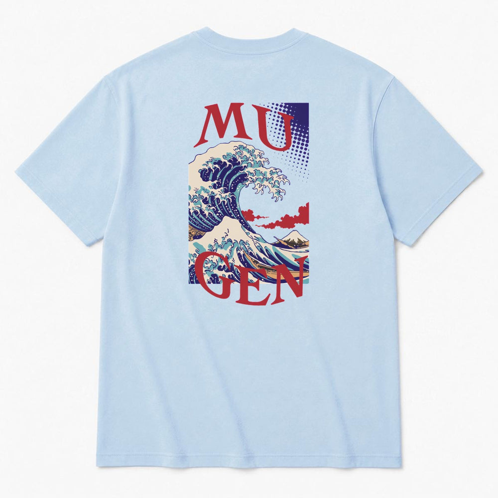 Great Wave Men's Heavyweight Crew Neck T-Shirt - 100% Cotton