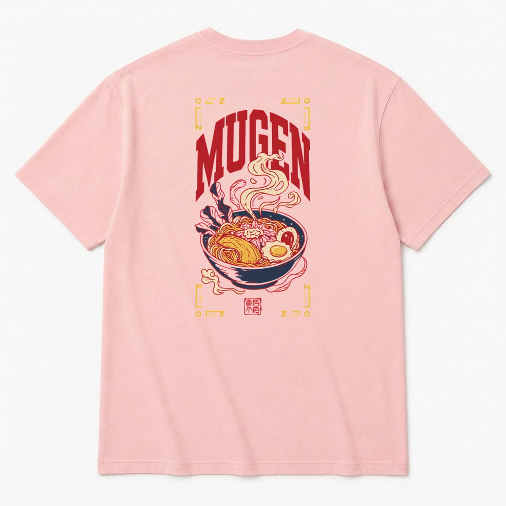 Ramen Men's Heavyweight Crew Neck T-Shirt - 100% Cotton