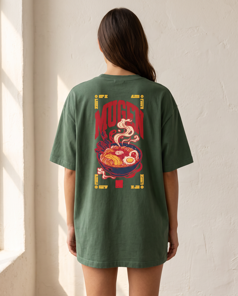 Heavyweight Unisex Crewneck T-shirt | Ramen Bowl